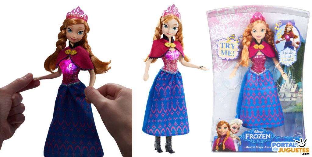 muñeca anna musical frozen mattel