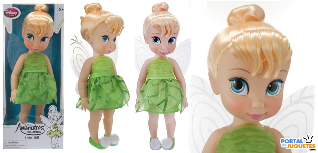 muñeca campanilla coleccion disney animators caja posado