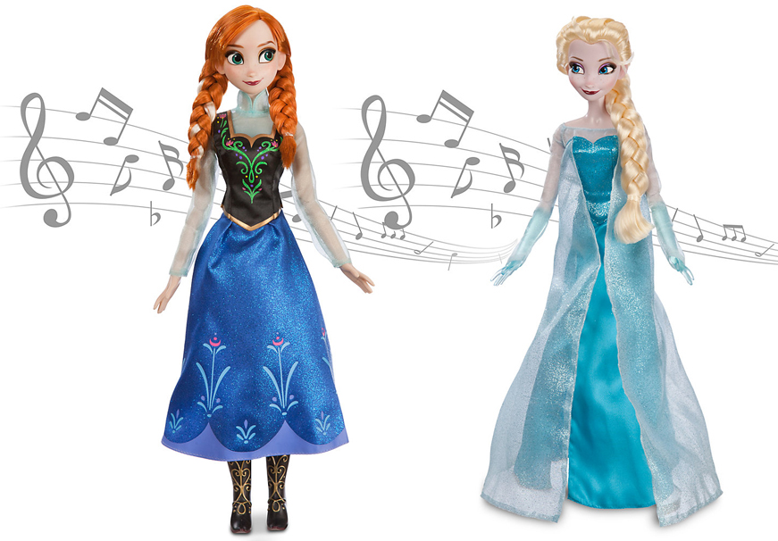 muñecas elsa anna que cantan cantarinas frozen