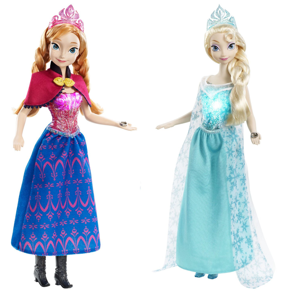 muñecas anna elsa frozen mattel