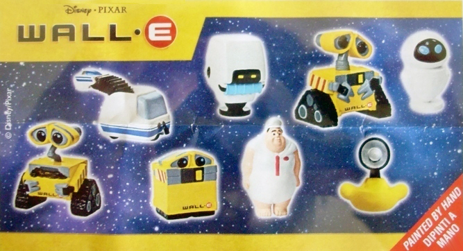 figuras kinder wall-e coleccion completa