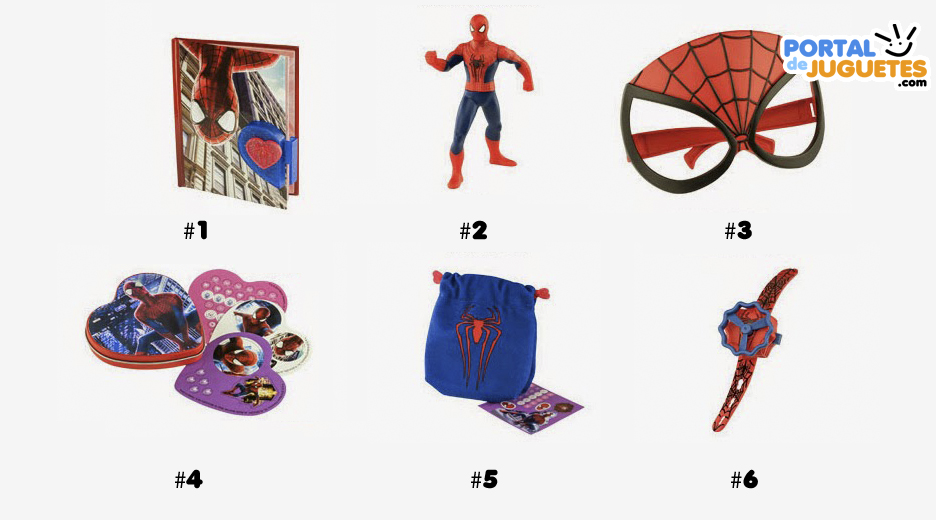 juguetes the amazing spiderman 2 happy meal mcdonalds nombres