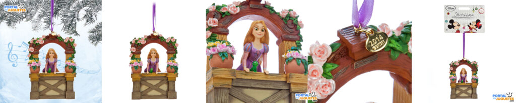 adorno navidad rapunzel musica enredados disney store