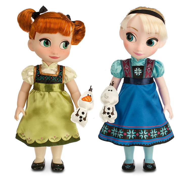muñecas elsa anna segunda edicion coleccion disney animators frozen mascota