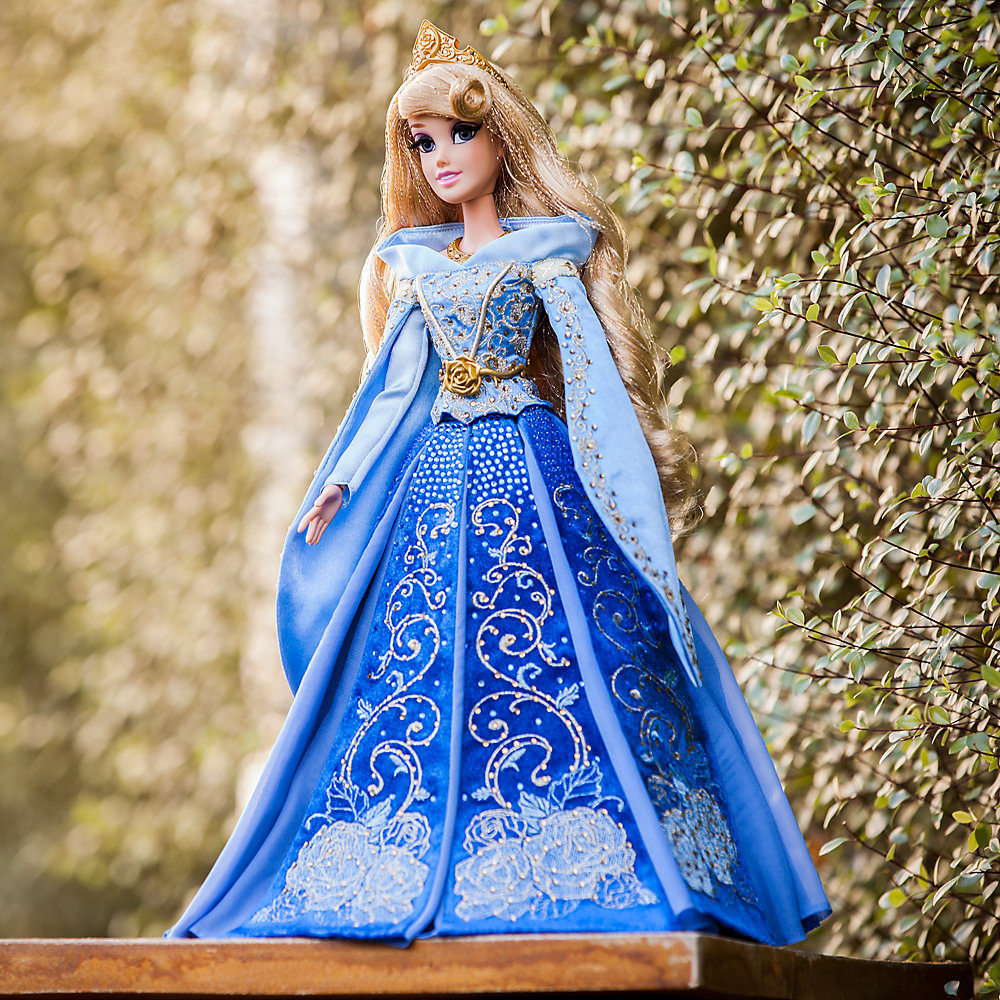 muñeca aurora azul edicion limitada disney store