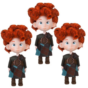 muñecos trillizos brave harris hubert hamish disney store