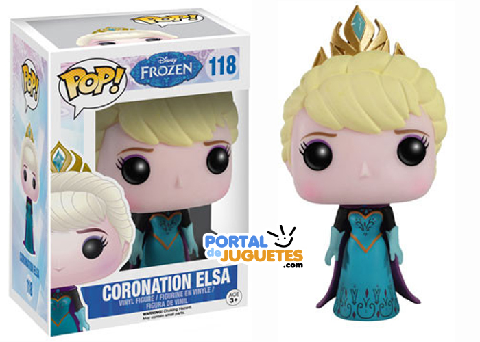 figura elsa coronacion frozen funko