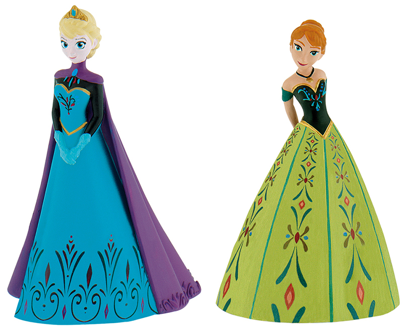 figuras elsa anna coronacion frozen bullyland