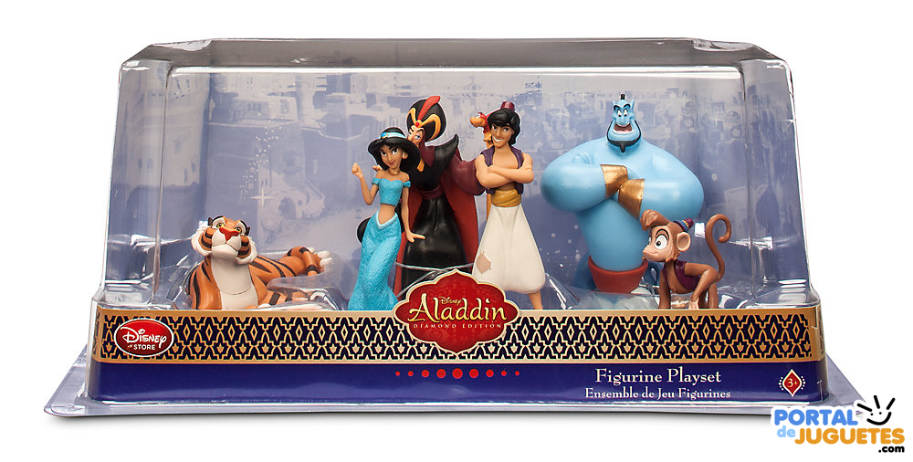 figuras aladdin disney store caja